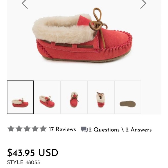 LIKE NEW Toddler Minnetonka Slippers - Picture 5 of 5